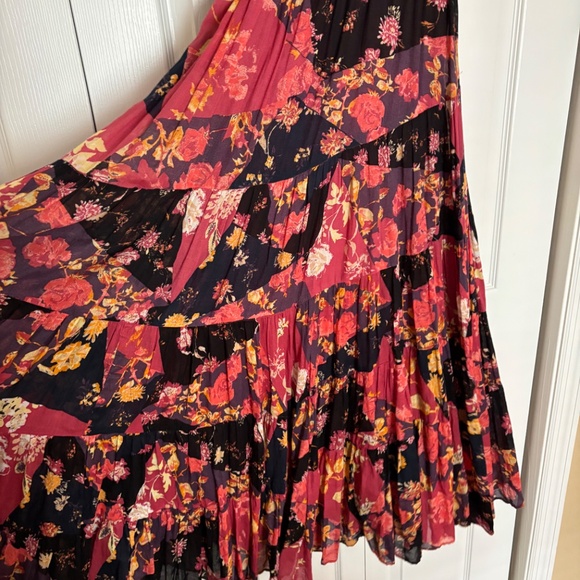 Free People Blue Sundrenched Floral Tiered Maxi Sundress - Picture 8 of 10